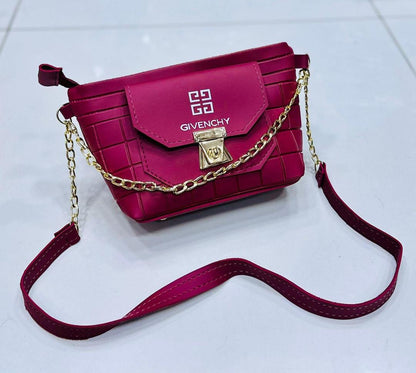 Multicolor Girl's Chain Crossbody Bag - 1 Pc Stylish Accessory