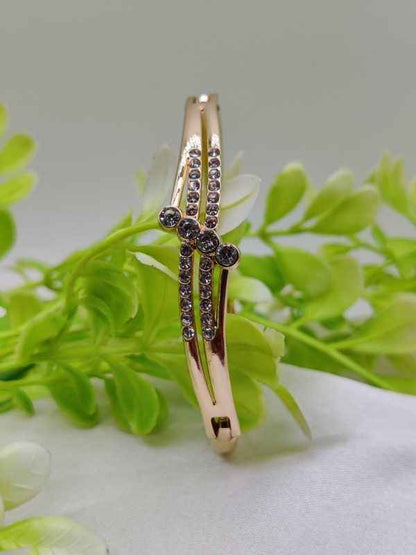 1 Piece Imported Elegant Adjustable Bracelet With Different Design | Twisted, Heart, Chevron, Dazzling Crossed, Intricately Crafted Design