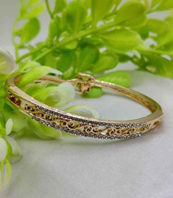 1 Piece Imported Elegant Adjustable Bracelet With Different Design | Twisted, Heart, Chevron, Dazzling Crossed, Intricately Crafted Design