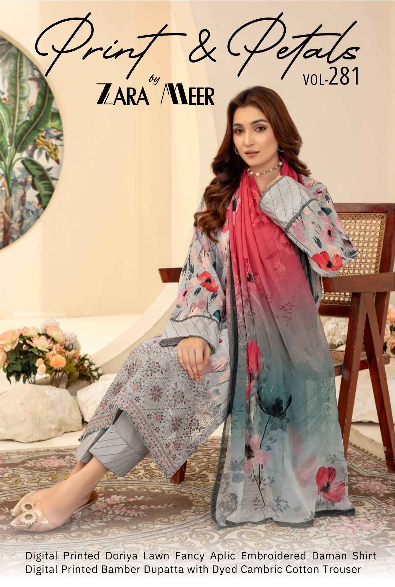Print And Petals By Zara Meer vol 281 D 02