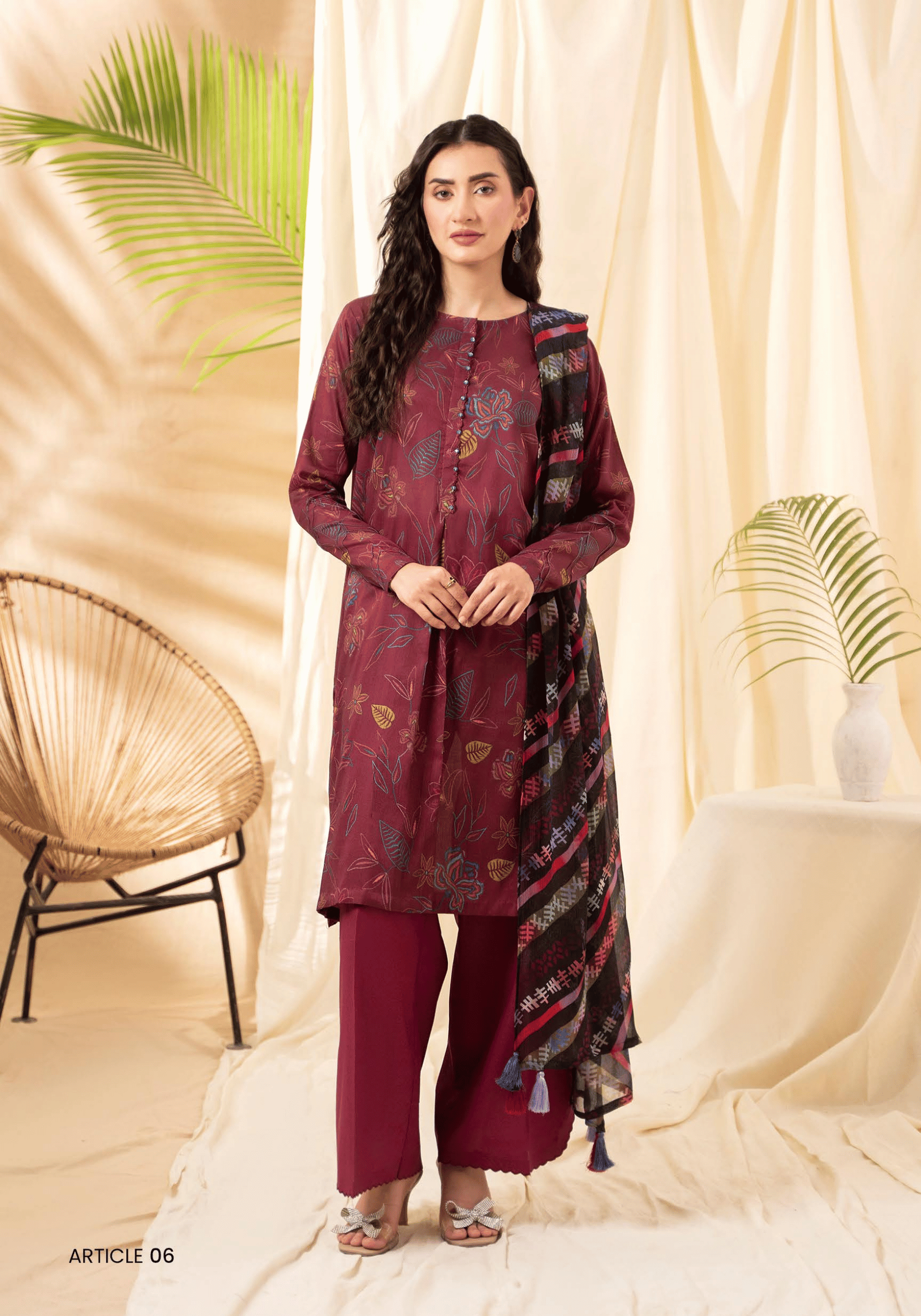UNSTITCHED 3-PIECE COLLECTION D06