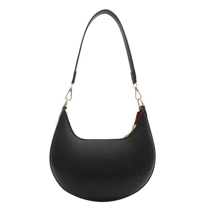 High-end Niche Design Black Bag Women's 2025 Shoulder Handbag Texture Underarm Dumpling Bag