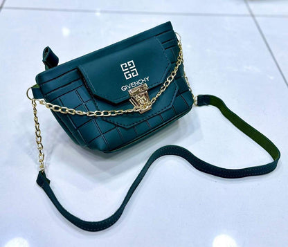 Multicolor Girl's Chain Crossbody Bag - 1 Pc Stylish Accessory