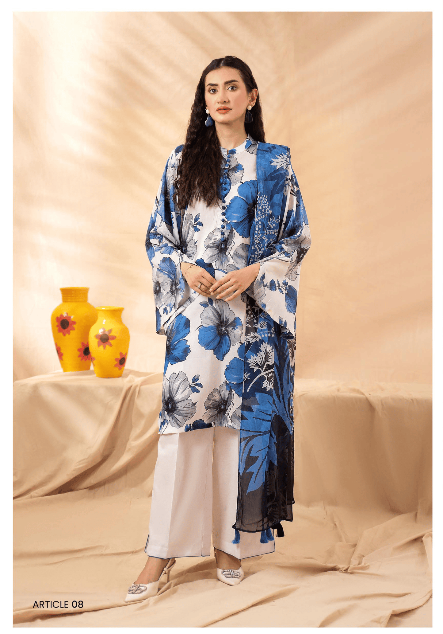 UNSTITCHED 3-PIECE COLLECTION D08