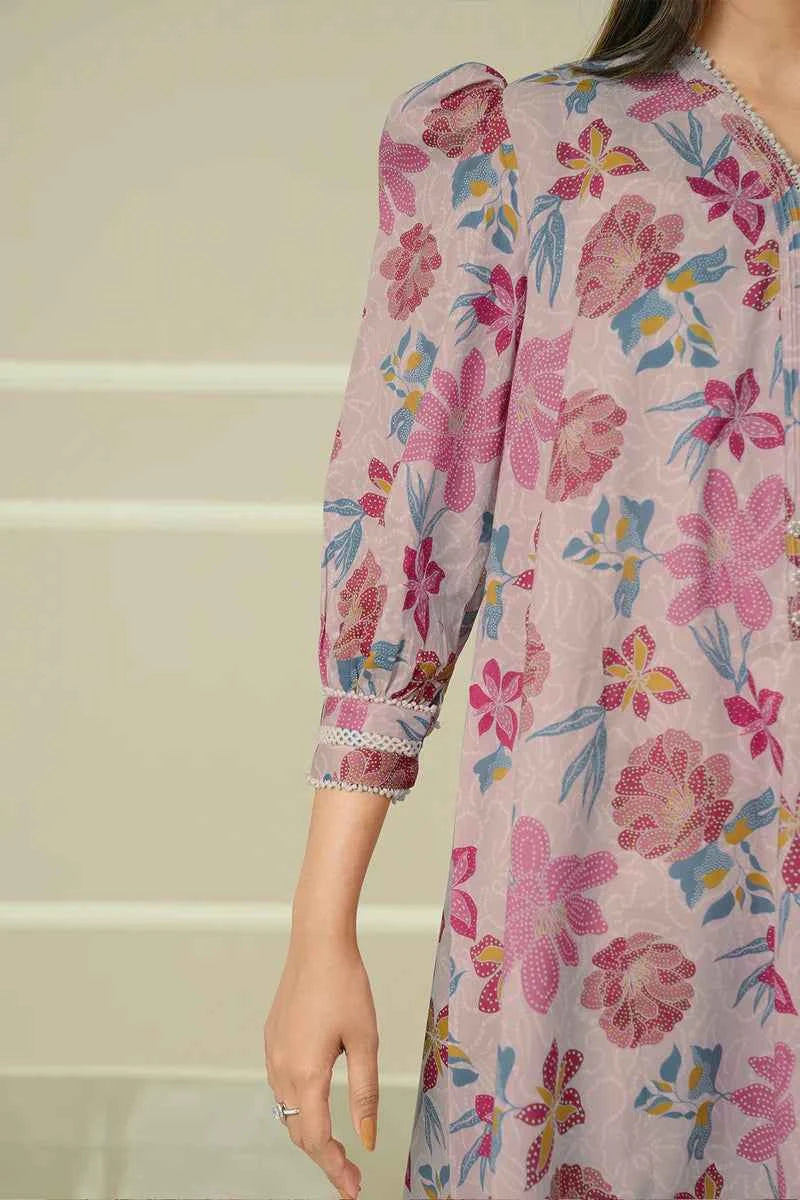 Unstitched Printed Lawn 3 Piece