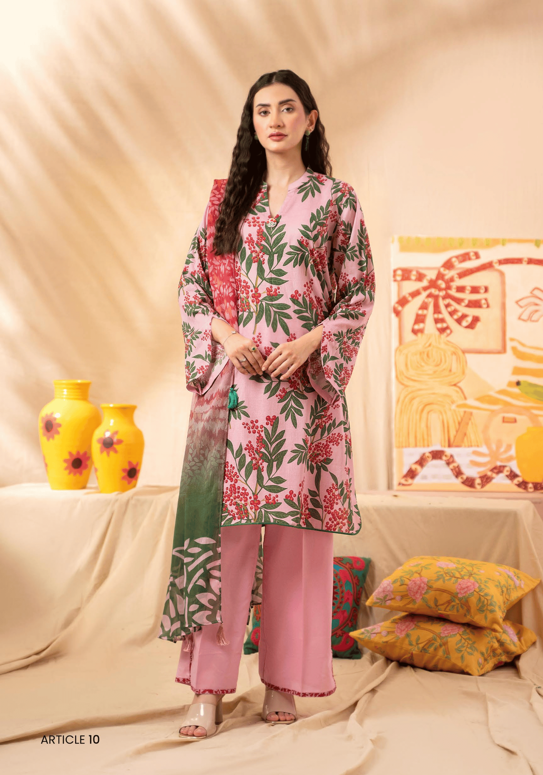 UNSTITCHED 3-PIECE COLLECTION D 10