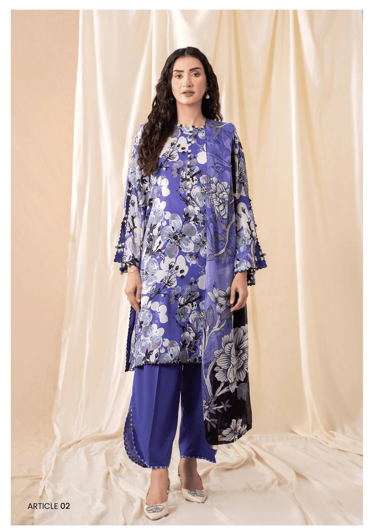 UNSTITCHED 3-PIECE COLLECTION D02