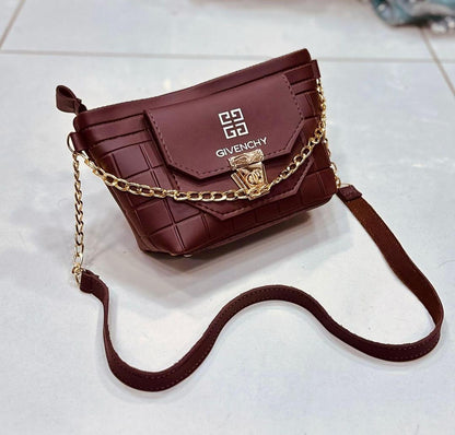 Multicolor Girl's Chain Crossbody Bag - 1 Pc Stylish Accessory