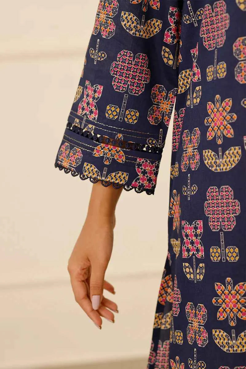 Unstitched Printed Lawn 3 Piece