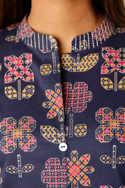 Unstitched Printed Lawn 3 Piece