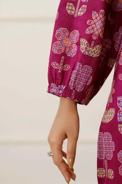 Unstitched Printed Lawn 3 Piece