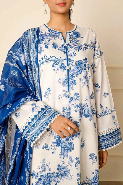Unstitched Printed Lawn 3 Piece