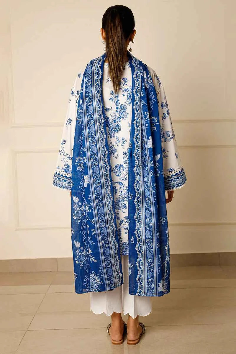 Unstitched Printed Lawn 3 Piece