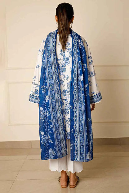 Unstitched Printed Lawn 3 Piece