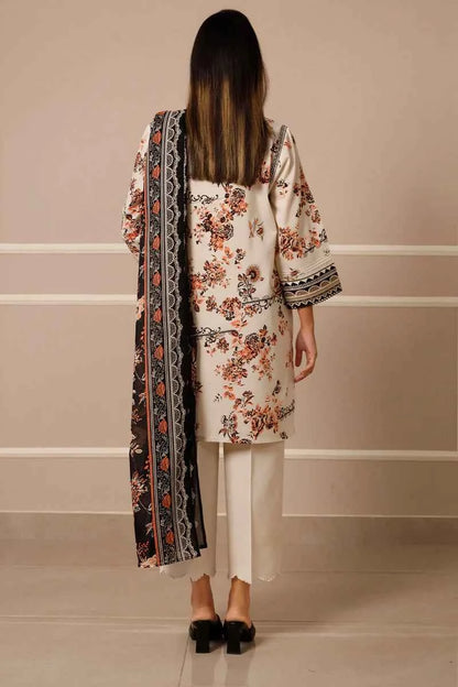 Unstitched Printed Lawn 3 Piece
