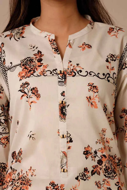 Unstitched Printed Lawn 3 Piece
