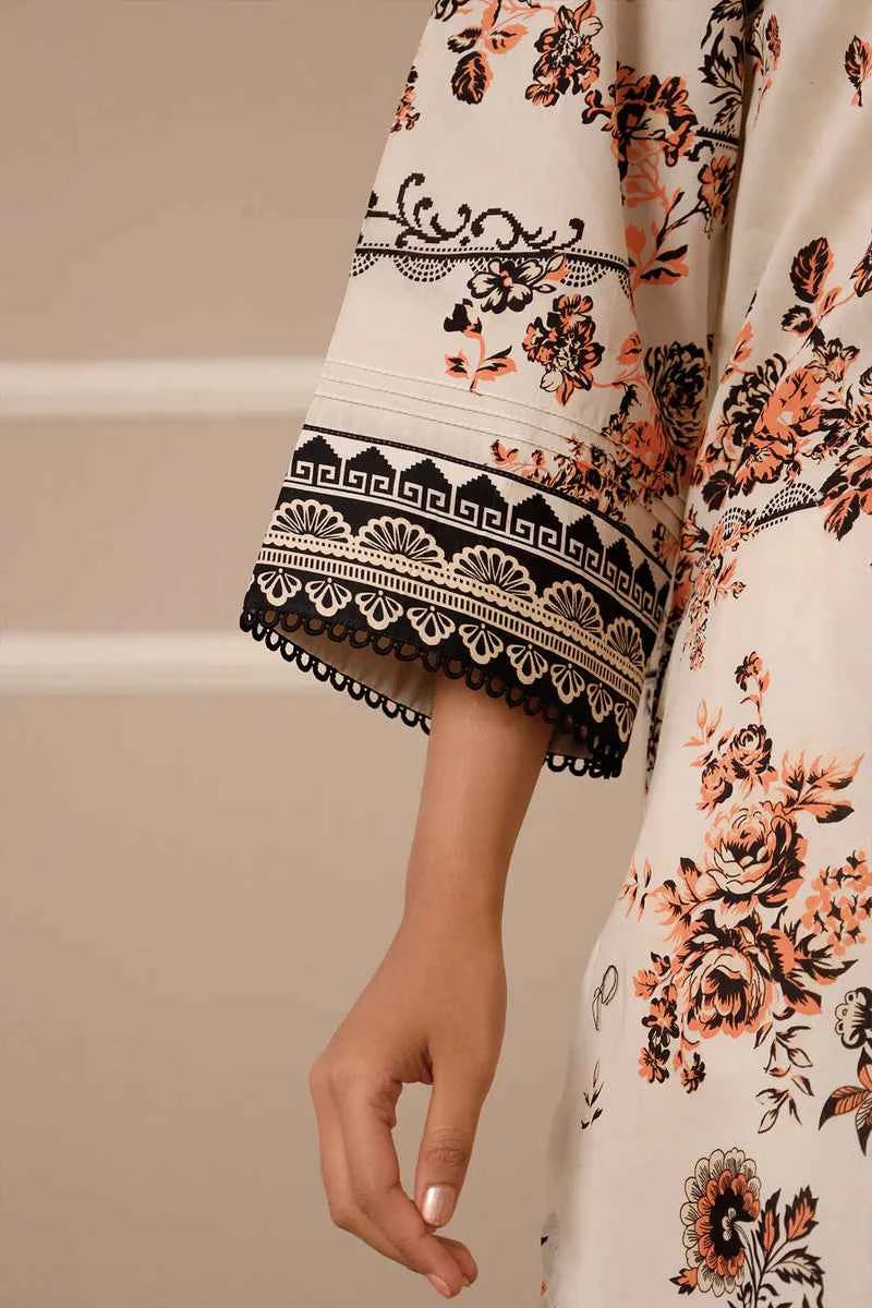 Unstitched Printed Lawn 3 Piece