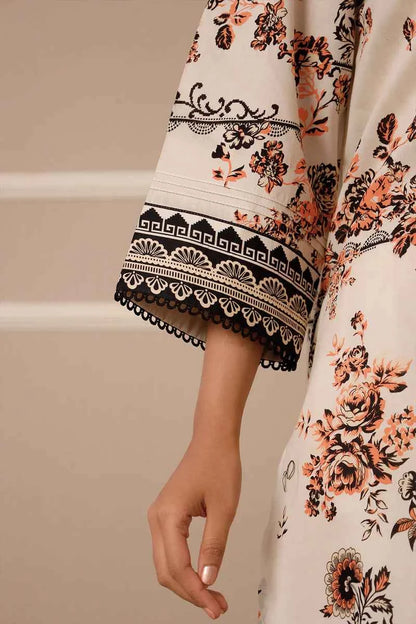 Unstitched Printed Lawn 3 Piece