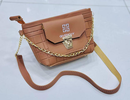 Multicolor Girl's Chain Crossbody Bag - 1 Pc Stylish Accessory