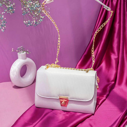 Women's PU Leather Plain Top Handle Shoulder Bag