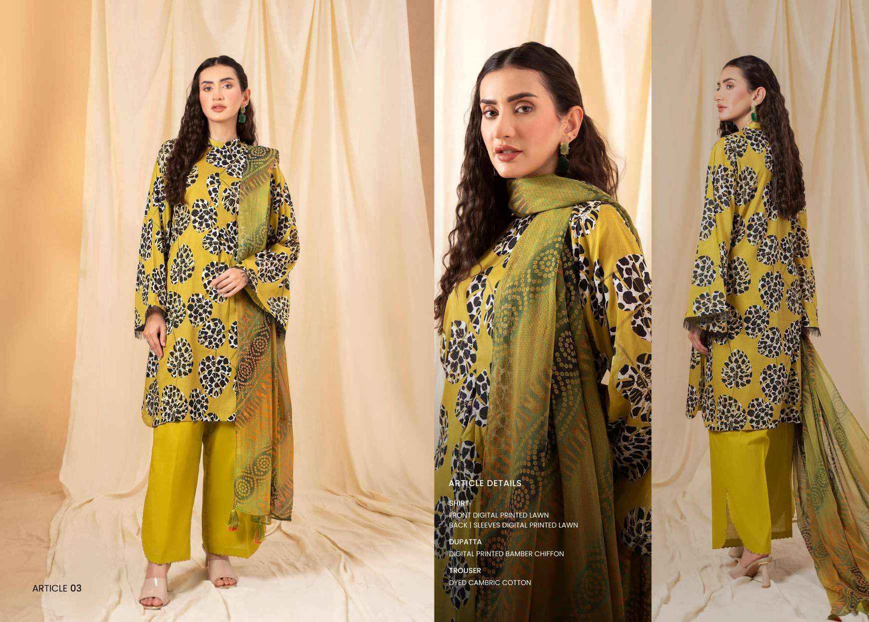 UNSTITCHED 3-PIECE COLLECTION D03