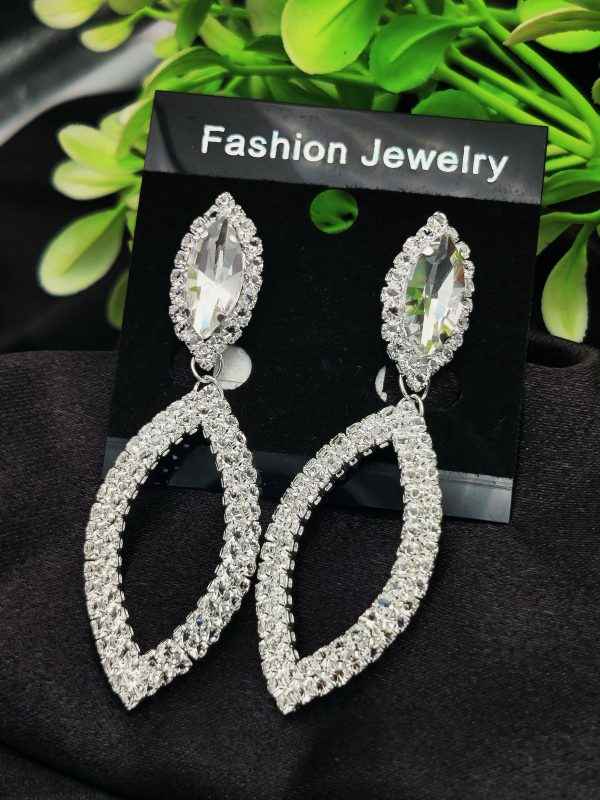 Imported Earrings In Multiple Design | Teardrop, Marquise Dangle, Triple Ring, Infinity Pearl, Rhinestone Design Earrings