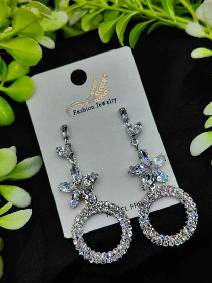 Imported Elegant Earrings  In Multiple Design | Floral Hoop, Floral Crystal, Radiant Princess, Dazzling Hoop, Starburst Pearl, Crystal Hoop Designs