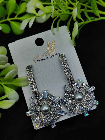 Imported Elegant Earrings  In Multiple Design | Floral Hoop, Floral Crystal, Radiant Princess, Dazzling Hoop, Starburst Pearl, Crystal Hoop Designs