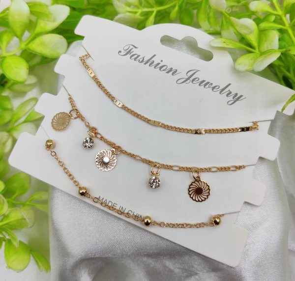 Imported Triple-layered Adjustable Bracelet Set | Best Quality Artificial Bracelet For Girls & Women | Bracelet For Every Occasion