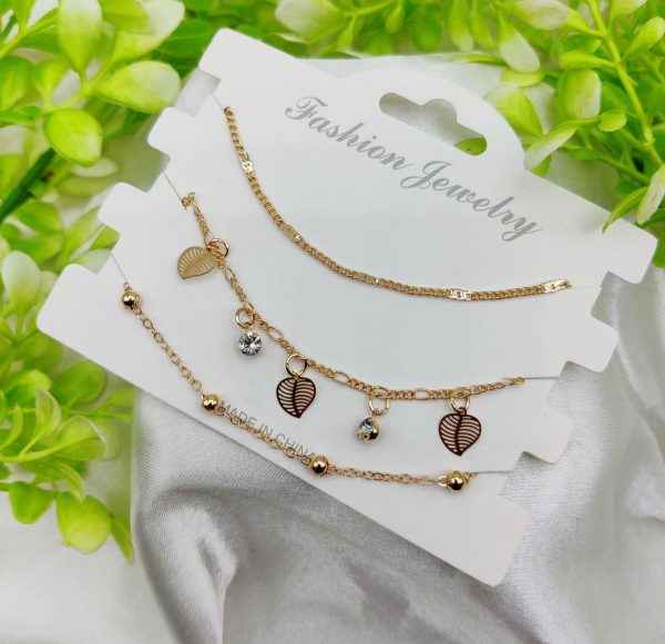 Imported Triple-layered Adjustable Bracelet Set | Best Quality Artificial Bracelet For Girls & Women | Bracelet For Every Occasion