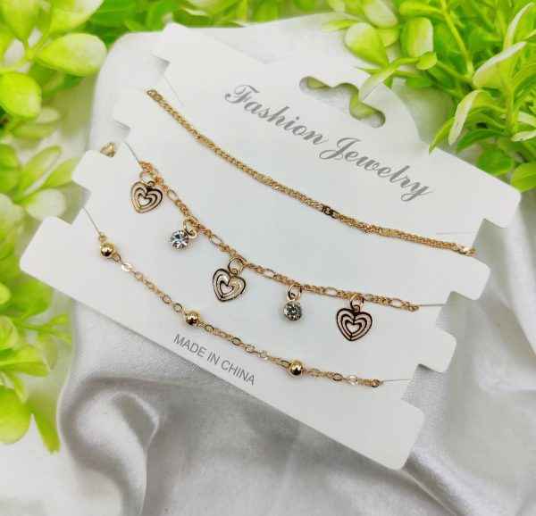 Imported Triple-layered Adjustable Bracelet Set | Best Quality Artificial Bracelet For Girls & Women | Bracelet For Every Occasion