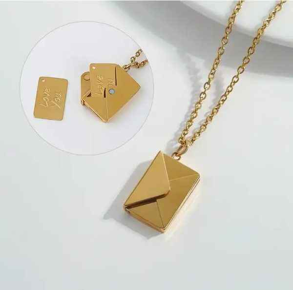 Love Letter Envelop Pendent For Girls