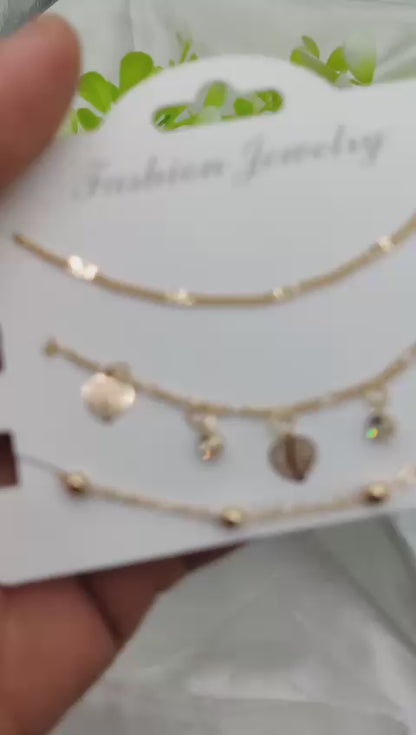 Imported Triple-layered Adjustable Bracelet Set | Best Quality Artificial Bracelet For Girls & Women | Bracelet For Every Occasion