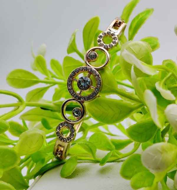 Radiant Adjustable Circle Crystal Bracelet – Imported Elegance | Best Quality Artificial Bracelet For Girls & Women