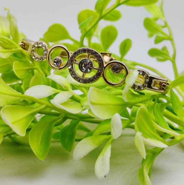 Radiant Adjustable Circle Crystal Bracelet – Imported Elegance | Best Quality Artificial Bracelet For Girls & Women